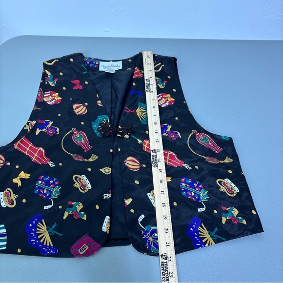 Diane Von Furstenberg The Color Authority Women's Vest Art to Wear Medium - Picture 5 of 6